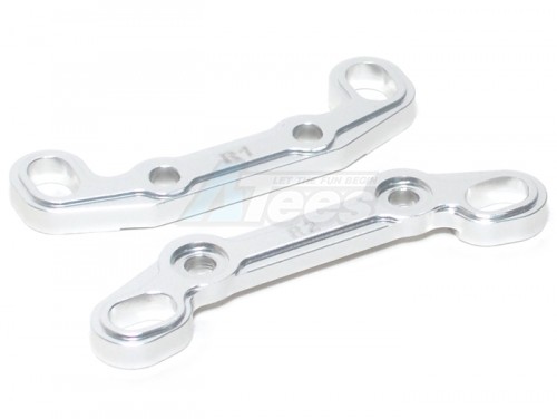 GPM Racing Axial EXO Aluminum Rear Toe Block - 2 Pcs Silver