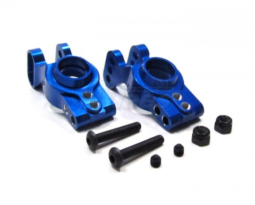 GPM Racing Axial EXO Aluminum Rear Knuckle Arm - 1 Pair Set Blue
