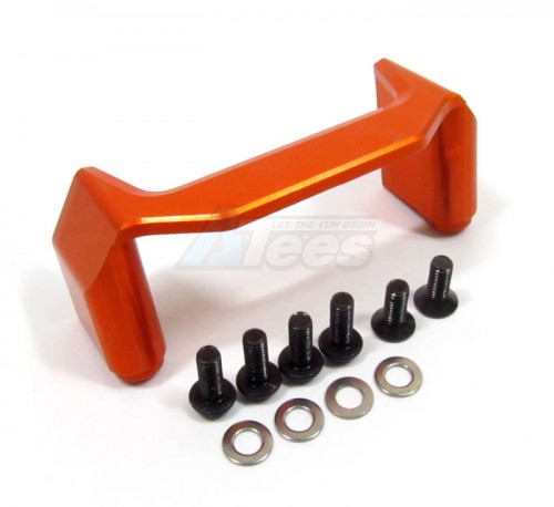 GPM Racing Axial EXO Aluminum Chassis Component Mounts - 3Pcs Orange