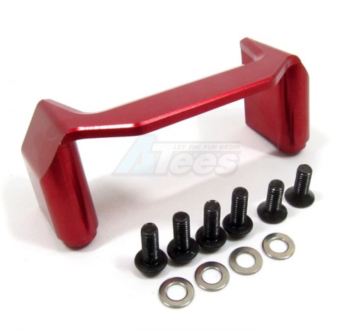 GPM Racing Axial EXO Aluminum Chassis Component Mounts - 3Pcs Red