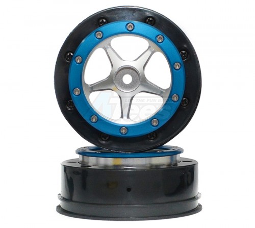 GPM Racing Axial EXO Nylon Front Rims Frame With Aluminum 5-Spoke Silver