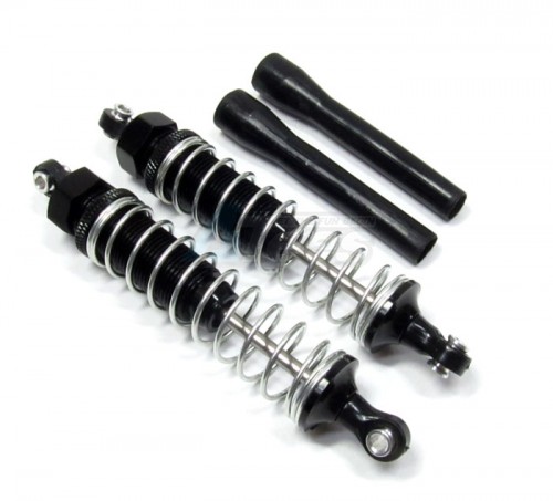 GPM Racing Axial EXO Aluminum Front Adjustable Spring Damper - 1 Pair Black