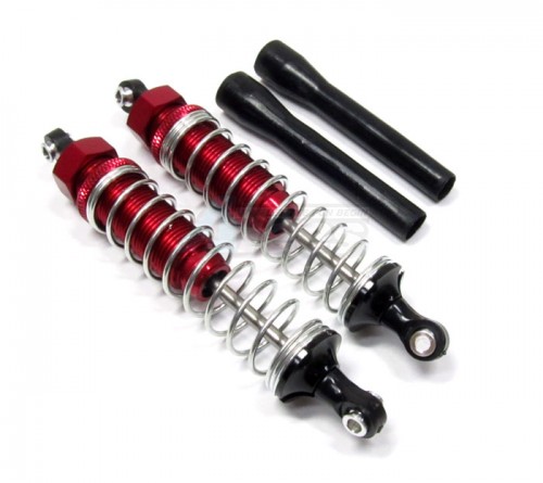 GPM Racing Axial EXO Aluminum Front Adjustable Spring Damper - 1 Pair Red