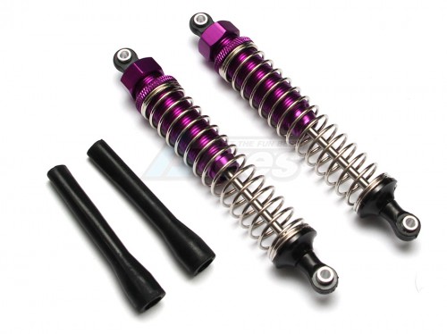 GPM Racing Axial EXO Aluminum Rear Adjustable Spring Damper - 1pr Purple