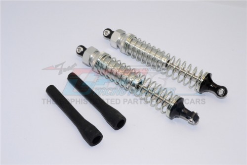 GPM Racing Axial EXO Aluminum Rear Adjustable Spring Damper - 1 Pair Silver