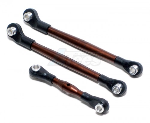 GPM Racing Axial EXO Spring Steel Turnbuckle With Plastic Ball Silver