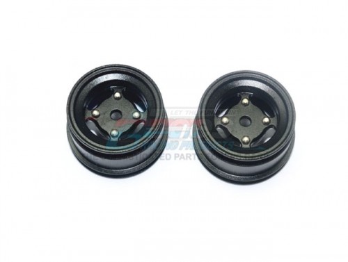 GPM Racing X-Rider Flamigo Aluminium 4 Lug Rear Rim - 2Pcs Set Black