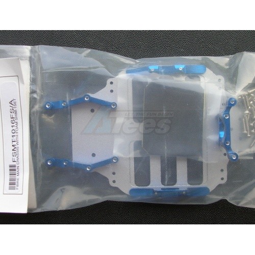 GPM Racing Team Losi Mini-Baja Fiber Main Chassis W/ Foam SHIM - 1SET Blue
