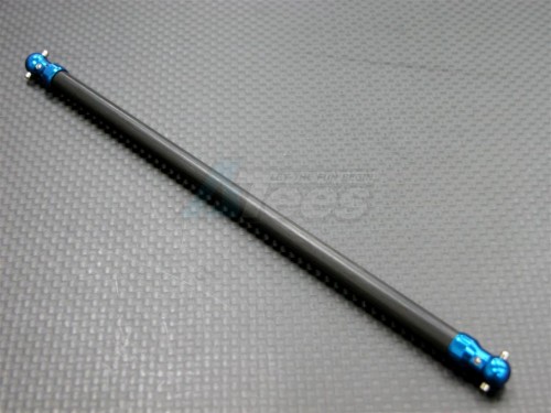 GPM Racing Tamiya DF-02 Graphite Main Shaft With Aluminum Ends Blue