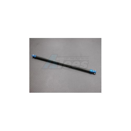GPM Racing Tamiya DF-03 Graphite Main Shaft (173mm) With Aluminum Ends in Blue