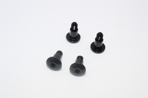 GPM Racing Tamiya GF-01 Aluminium King Pin (5Mmx6.2Mmxm4) - 4Pcs (For Gf01 / Ta01 / Ta02 / Ta03 / Tl01) Black