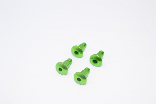 GPM Racing Tamiya GF-01 Aluminium King Pin (5Mmx6.2Mmxm4) - 4Pcs (For Gf01 / Ta01 / Ta02 / Ta03 / Tl01) Green