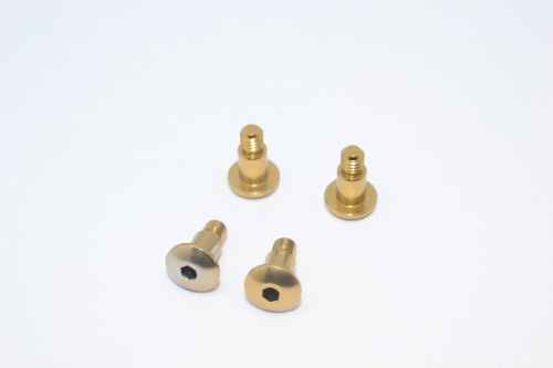 GPM Racing Tamiya GF-01 Aluminium King Pin (5Mmx6.2Mmxm4) - 4Pcs (For Gf01 / Ta01 / Ta02 / Ta03 / Tl01) Titanium