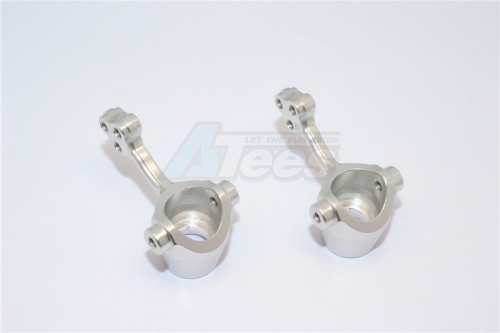 GPM Racing Gmade R1 Aluminium Front Knuckle Arm - 1Pr Silver
