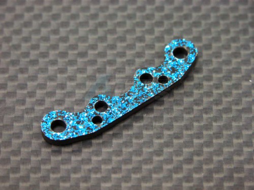 GPM Racing Kyosho Mini Inferno Graphite Front Arm Plate For Rear Gear Box - 1 Piece Blue Graphite Blue