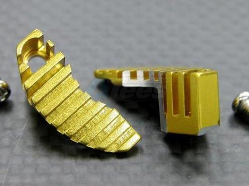 GPM Racing Miscellaneous All Motor Heat Sink Use For End Bell With Screws - 1pr Set (shape-b) New Design Red