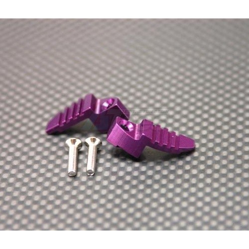 GPM Racing Miscellaneous All Motor Heat Sink For End Bell With Screws-1pr Set Purple