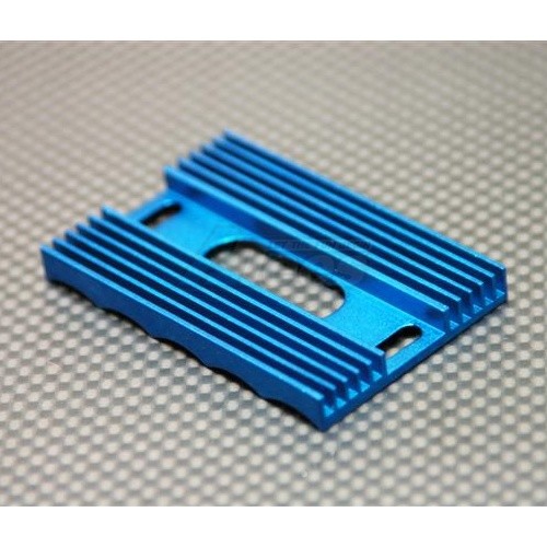 GPM Racing Miscellaneous All 3cell Aluminum Battery Stopper Plate Heat Sink-1pc Blue