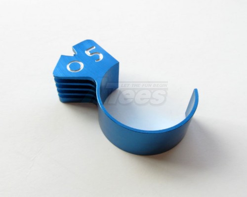 GPM Racing Miscellaneous All Aluminum 5fins Motor Heat Sink-1pc Blue