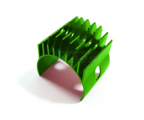 GPM Racing Miscellaneous All Aluminum Motor Heat Sink Clamp For 540, 550 Motor - 1pc Green