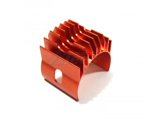 GPM Racing Miscellaneous All Aluminum Motor Heat Sink Clamp For 540, 550 Motor - 1pc Orange