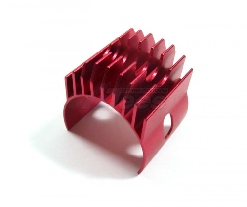 GPM Racing Miscellaneous All Aluminum Motor Heat Sink Clamp For 540, 550 Motor - 1pc Red