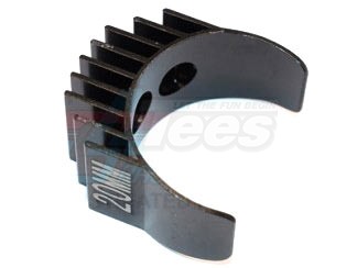 GPM Racing Miscellaneous All Aluminium Motor Heat Sink Mount 20Mm For 1/10 540 360 Motor- 1Pc Black