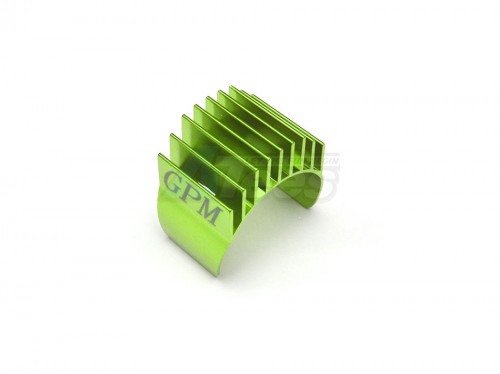 GPM Racing Miscellaneous All Aluminium Motor Heat Sink Mount 25Mm For 1/10 540 360 Motor- 1Pc Green