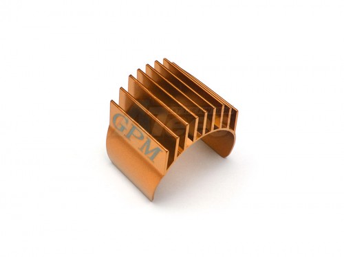 GPM Racing Miscellaneous All Aluminium Motor Heat Sink Mount 30Mm For 1/10 540 360 Motor- 1Pc Orange