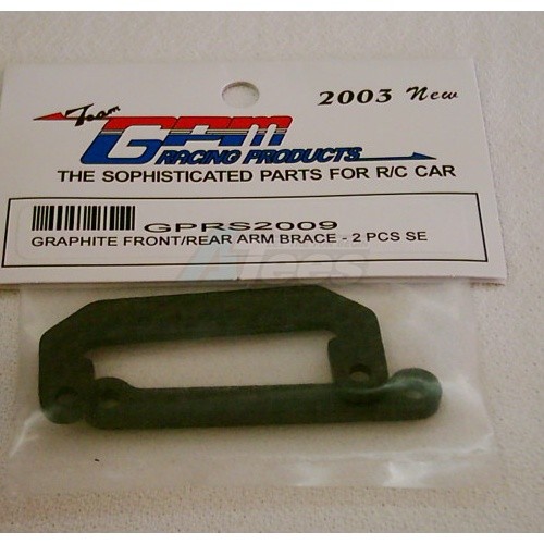 GPM Racing HPI PRO II Graphite Front/Rear Arm Brace - 2 Pieces