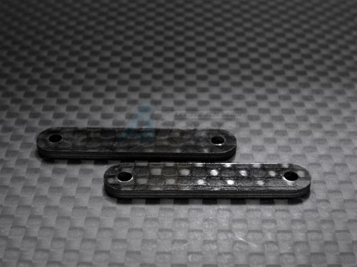 GPM Racing Team Losi Mini SCT Graphite Front & Rear Lower Arm Lock Mount Plate - 2 Pcs