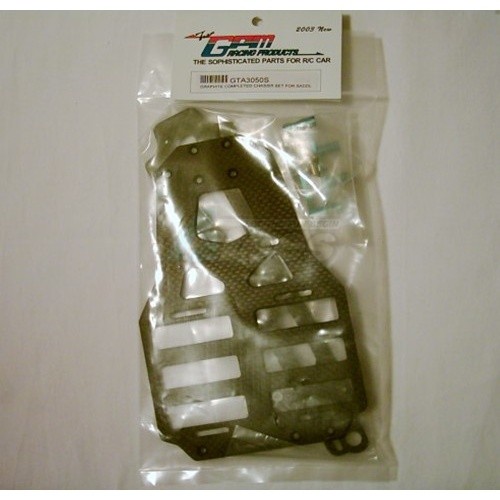 GPM Racing Tamiya TA03 GRAPHITE COMPLETE SADDLE CHASSIS SET-Blue