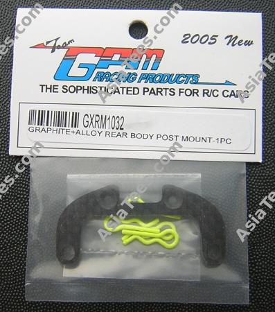 GPM Racing Xray M18 Graphite + Aluminum Rear Body Post Mount