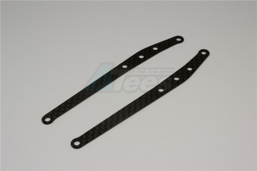 GPM Racing Axial Yeti Graphite Rear Links Stiffeners - 1 Pair Black