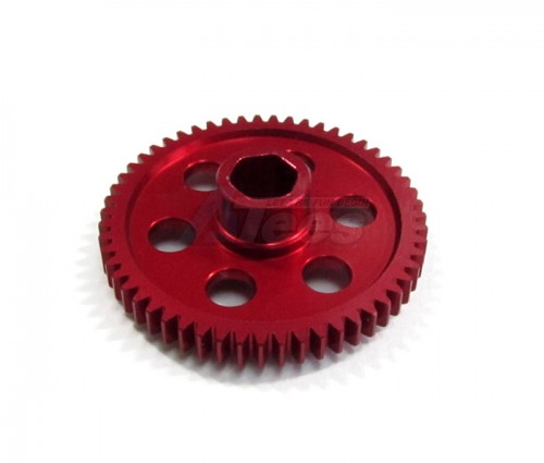 GPM Racing Team Associated RC18B Aluminum 7075 Main Gear (55t) - 1pc Red