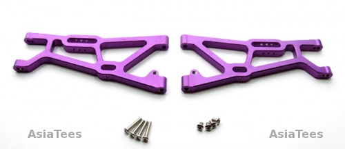 GPM Racing HPI Hellfire Aluminum Front Lower Arm With Screws - 1 Pair Set Purple