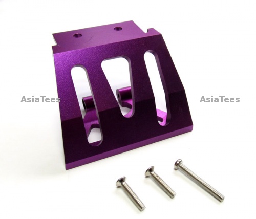 GPM Racing HPI Hellfire Aluminum Front Or Rear Skid Plate With Screws - 1set Purple