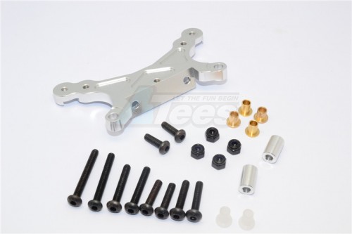 GPM Racing Tamiya M1025 Hummer Aluminium Front Damper Mount - 1 Pc Set Silver