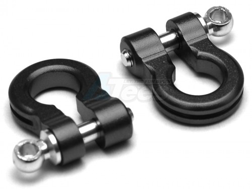 GPM Racing Miscellaneous All Aluminium Hook For Crawler Jeep Trucks Models-2Pcs Set Black