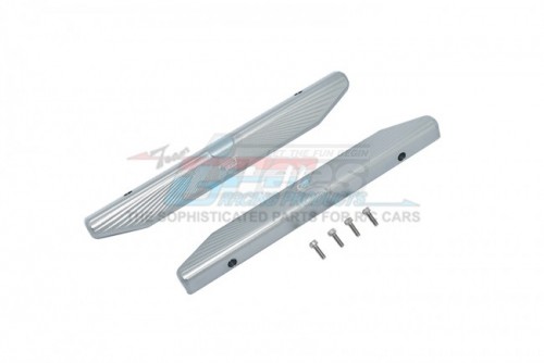 GPM Racing Traxxas Hoss 4X4 VXL Aluminium Chassis Nerf Bars (Longer Version) - 6Pcs Set Gun Metal