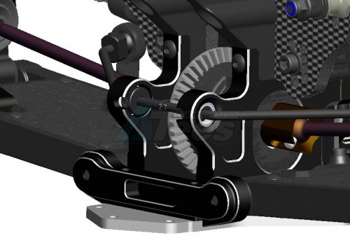 GPM Racing Serpent 705 Aluminum-7075 Middle Belt Rear Puelly (18t) - 1pc Purple