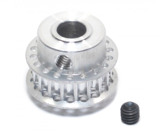 GPM Racing Serpent 705 Aluminum - 7075 Middle Belt Rear Puelly ( 18t ) Silver