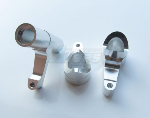 GPM Racing Ofna Hyper 7 Aluminum Steering Assembly - 1 Set Silver