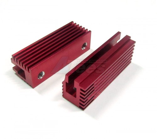 GPM Racing Ofna Hyper 7 Aluminum Adjustable Engine Mount 1 Pair Red