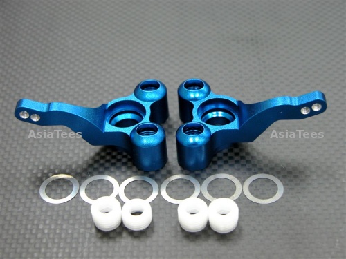 GPM Racing Kyosho FW-06 Aluminum Rear Knuckle Arm With Screws & Delrin Collars 1 Pair Set Blue