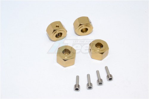 GPM Racing Vaterra K5 Blazer Ascender Aluminium Hex Adapter (12Mmx8Mm)-4Pcs Set Titanium