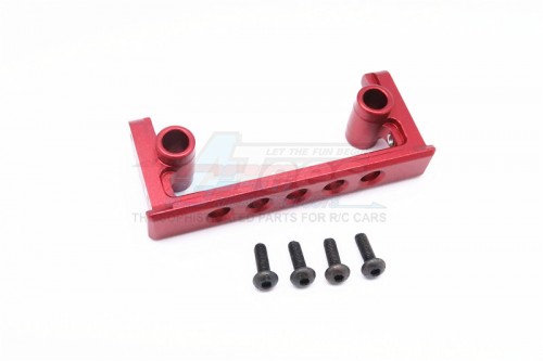 GPM Racing Vaterra K5 Blazer Ascender Aluminium Rear Chassis Link Mount - 1Pc Set Red