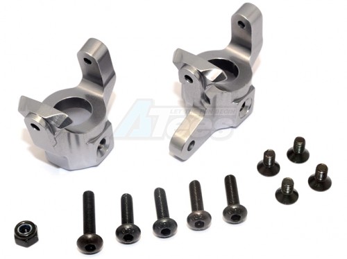 GPM Racing Vaterra K5 Blazer Ascender Aluminium C-Hub - 1Pr Set Gun Metal