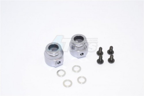 GPM Racing Vaterra K5 Blazer Ascender Aluminium Rear Hub Carrier - 1Pr Set Gun Metal