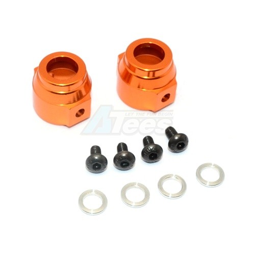 GPM Racing Vaterra K5 Blazer Ascender Aluminium Rear Hub Carrier - 1Pr Set Orange